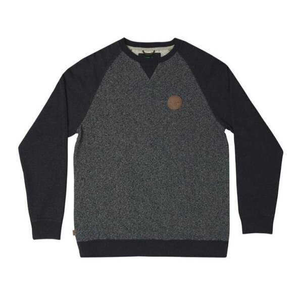 Hippytree Sweater Nomad Division Long Sleeve Crewneck Gray & Black Casual Size M - Picture 1 of 7